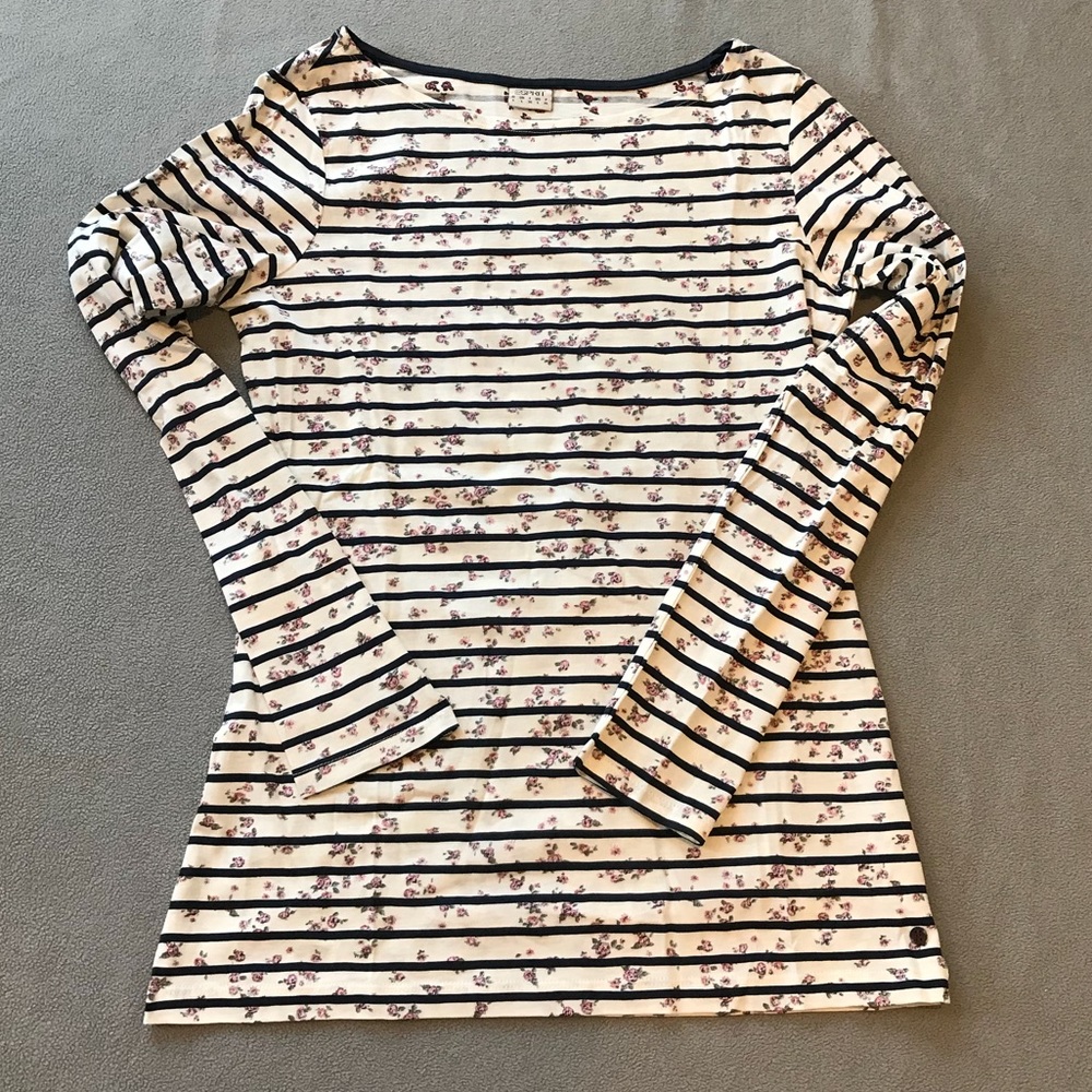 Flower print, long sleeve shirt, size L by ESPRIT